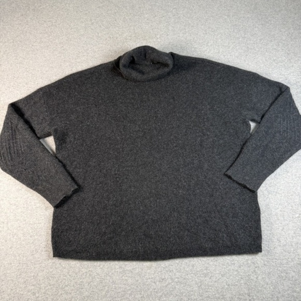 Billy Reid Sweater Mens Small Gray 100% Cashmere‎ Turtleneck Pullover Soft Knit